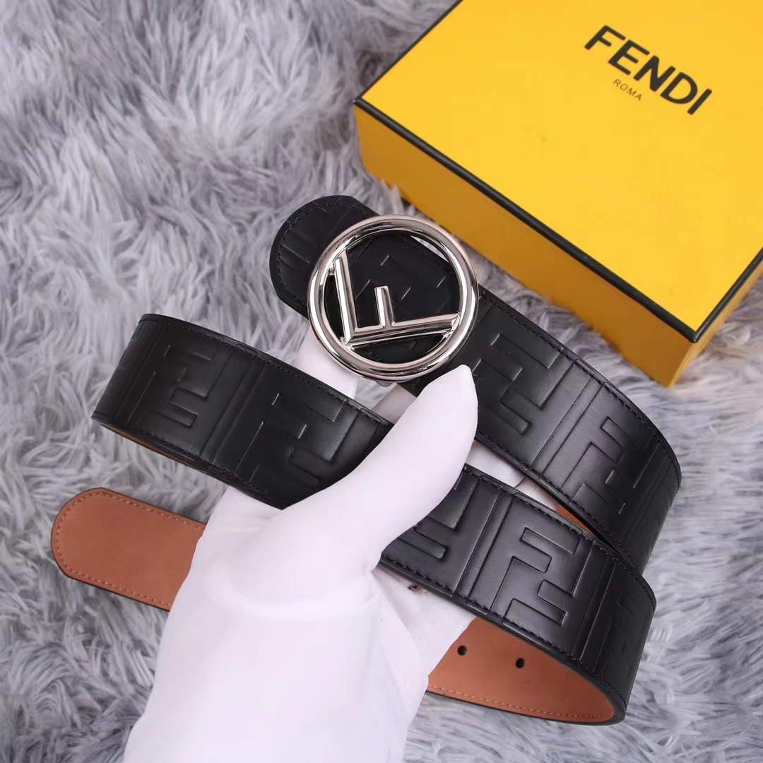 Fendi Belts Designer FF Buckle Leisure Belt Wide 3.8CM AA0482 - luxibagsmall