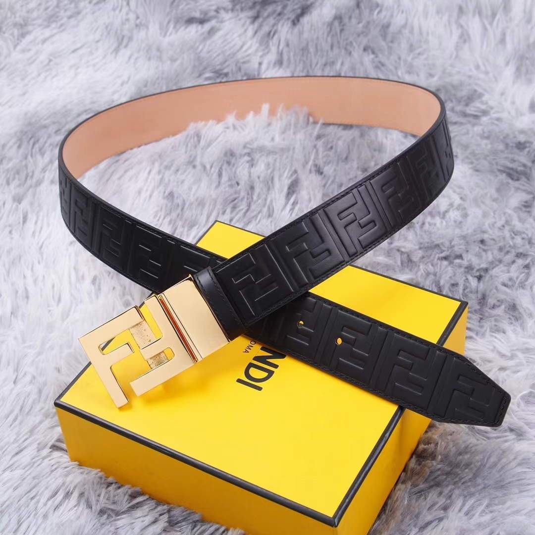 Fendi Belts Designer FF Buckle Leisure Belt Wide 3.8CM AA0484 - luxibagsmall