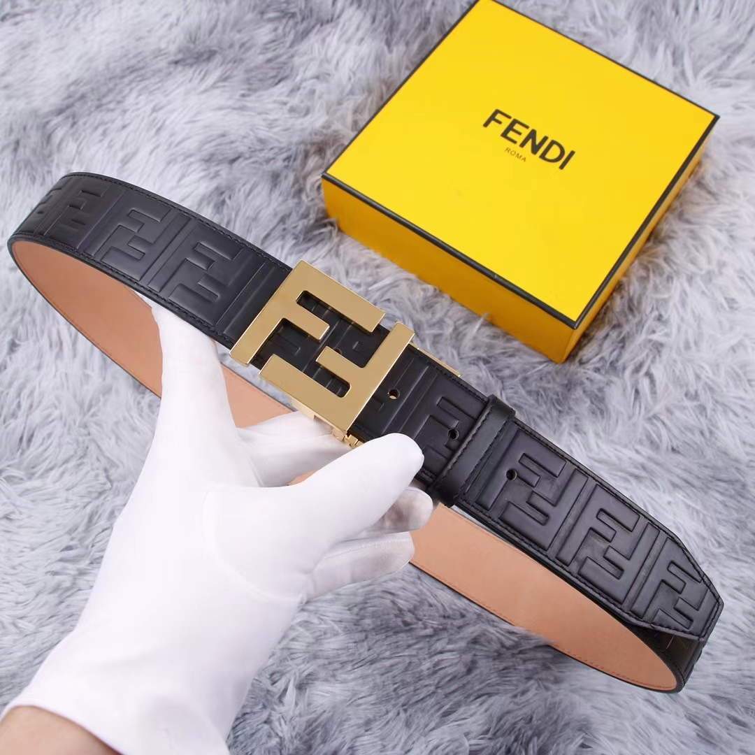 Fendi Belts Designer FF Buckle Leisure Belt Wide 3.8CM AA0484 - luxibagsmall