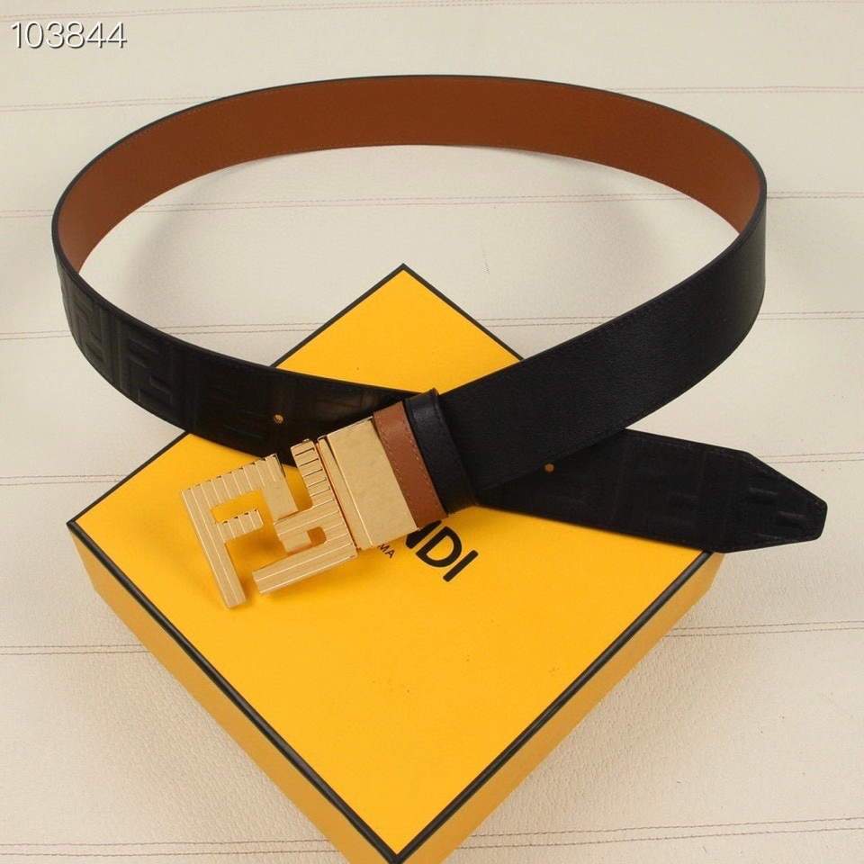 Fendi Belts Designer FF Buckle Leisure Belt Wide 3.8CM AA0485 - luxibagsmall