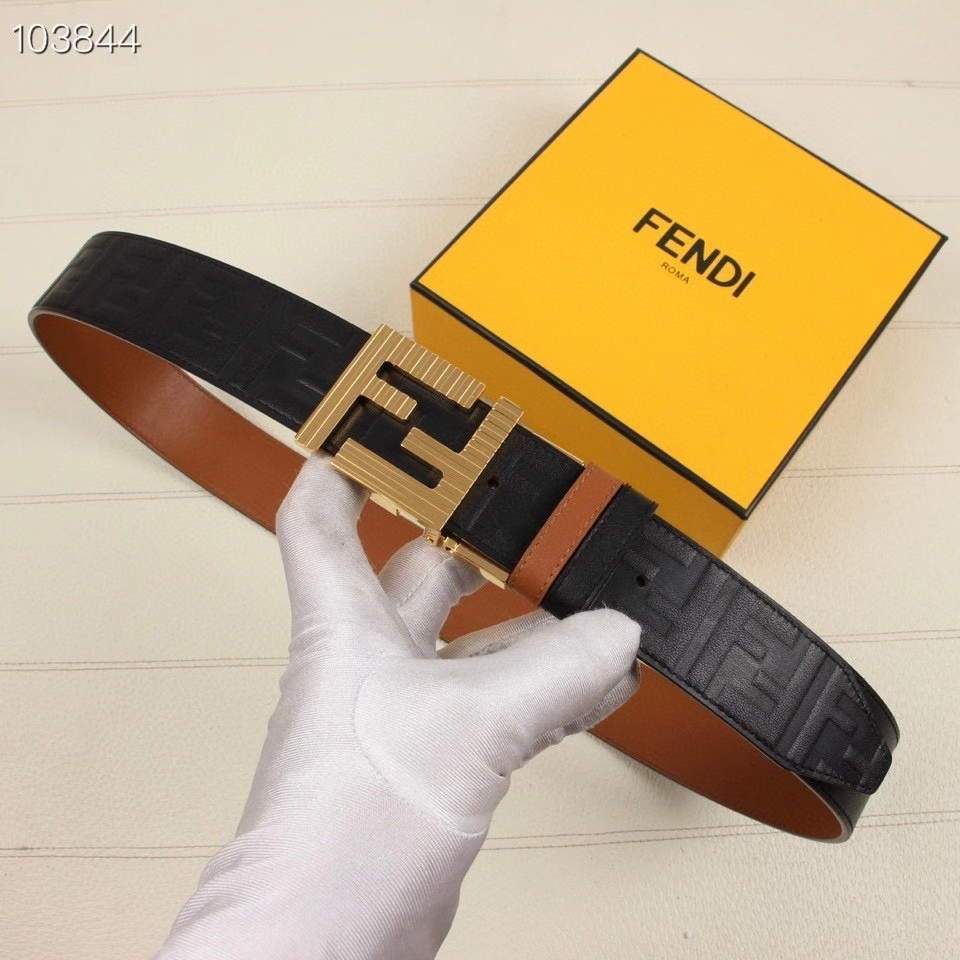 Fendi Belts Designer FF Buckle Leisure Belt Wide 3.8CM AA0485 - luxibagsmall