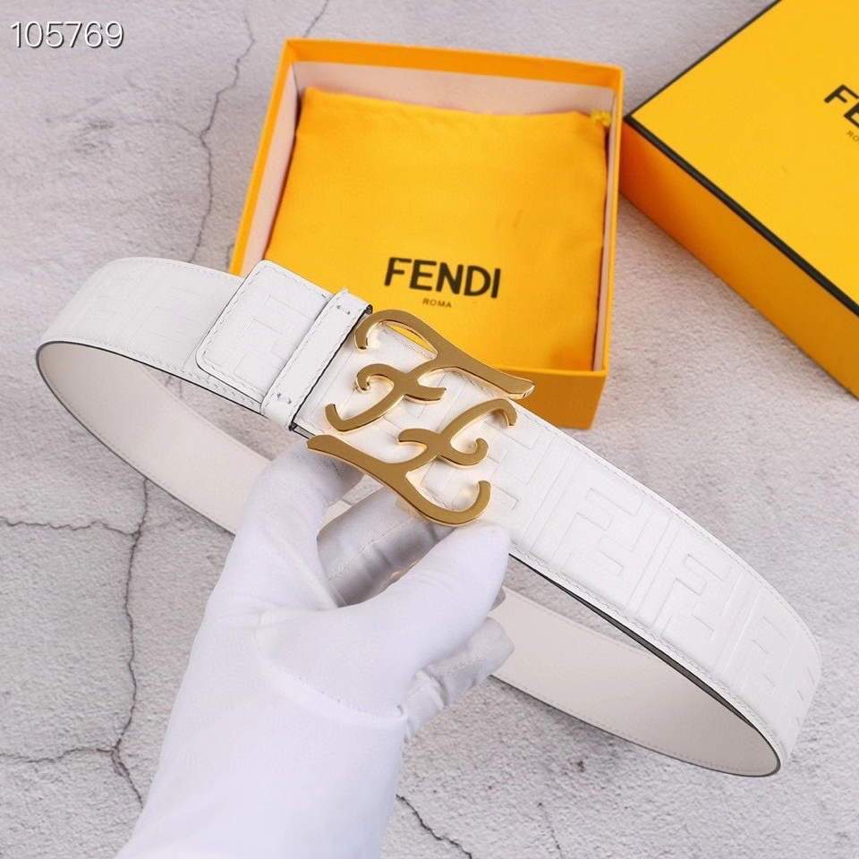 Fendi Belts Designer FF Buckle Leisure Belt Wide 3.8CM AA0486 - luxibagsmall