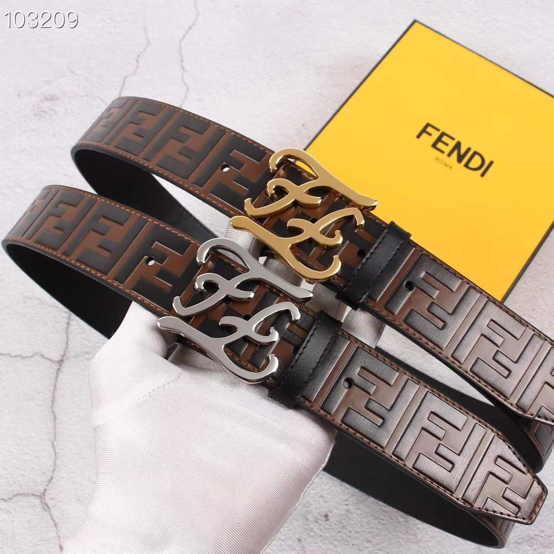 Fendi Belts Designer FF Buckle Leisure Belt Wide 3.8CM AA0489 - luxibagsmall