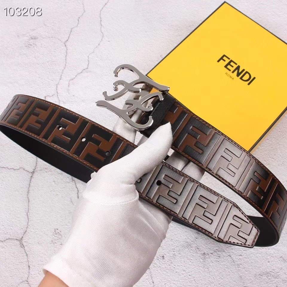 Fendi Belts Designer FF Buckle Leisure Belt Wide 3.8CM AA0489 - luxibagsmall