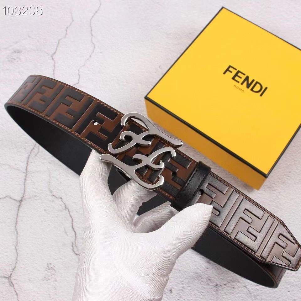 Fendi Belts Designer FF Buckle Leisure Belt Wide 3.8CM AA0489 - luxibagsmall