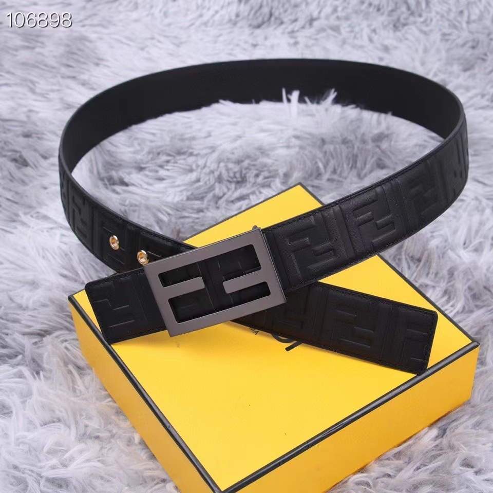 Fendi Belts Designer FF Buckle Leisure Belt Wide 3.8CM AA0491 - luxibagsmall