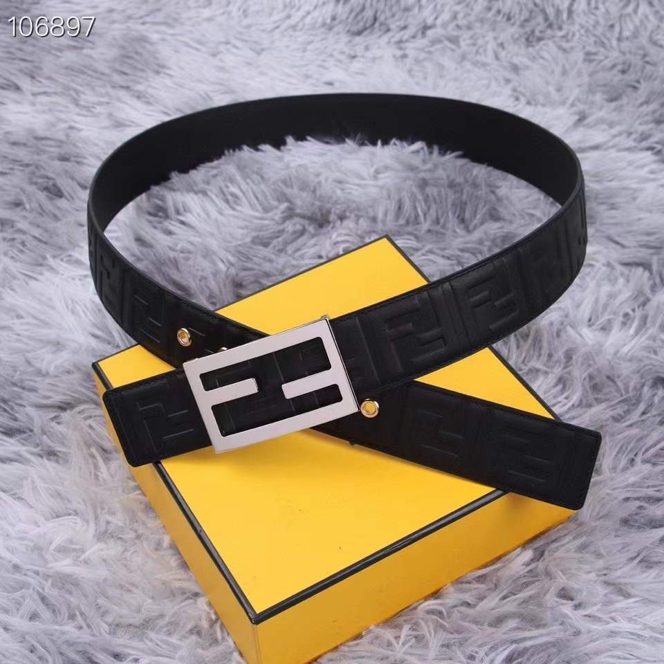 Fendi Belts Designer FF Buckle Leisure Belt Wide 3.8CM AA0491 - luxibagsmall