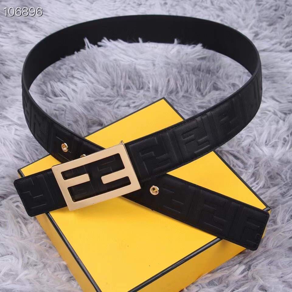 Fendi Belts Designer FF Buckle Leisure Belt Wide 3.8CM AA0491 - luxibagsmall