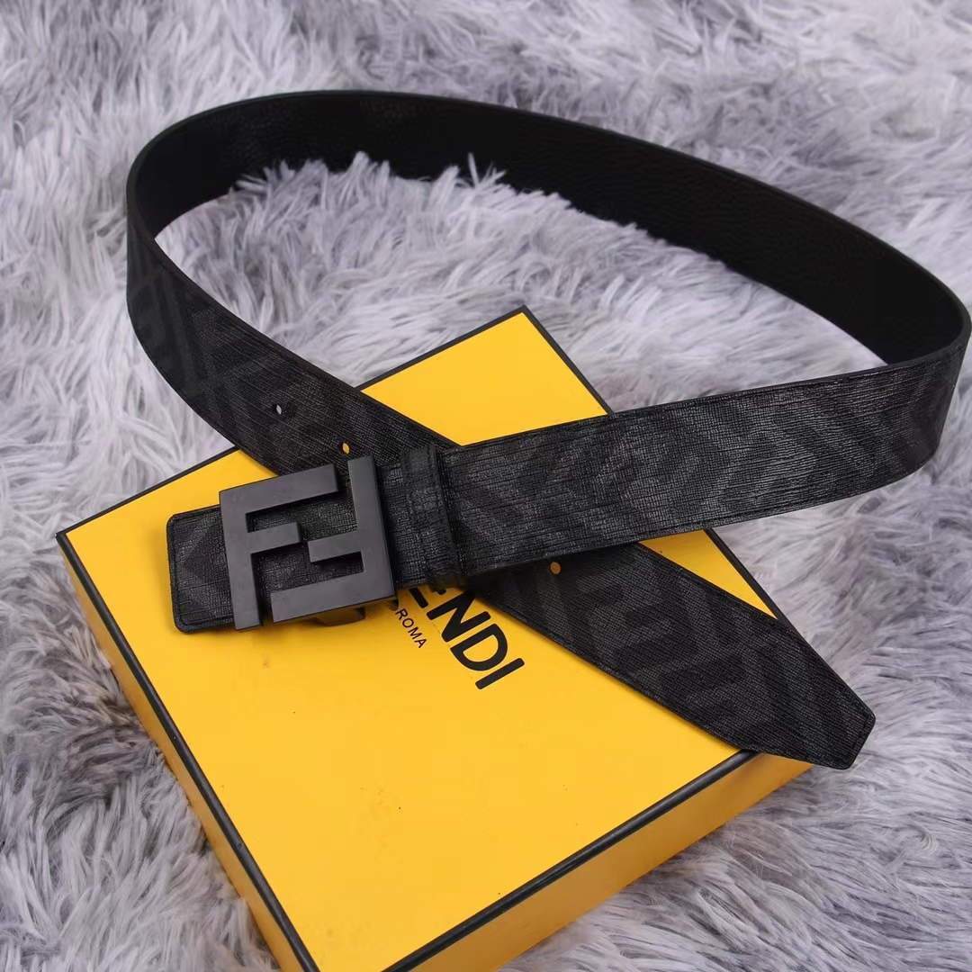 Fendi Belts Designer FF Buckle Leisure Belt Wide 3.8CM AA0490 - luxibagsmall