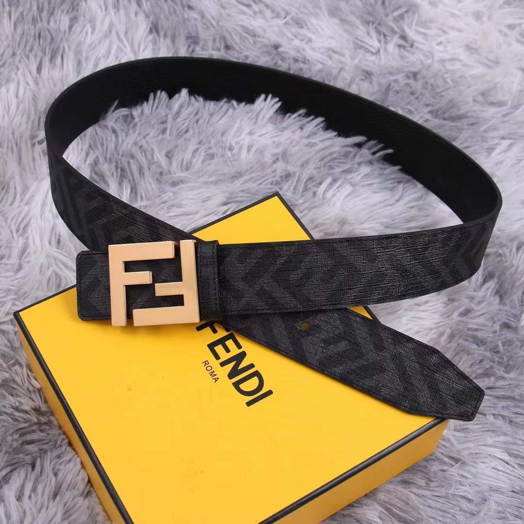 Fendi Belts Designer FF Buckle Leisure Belt Wide 3.8CM AA0490 - luxibagsmall