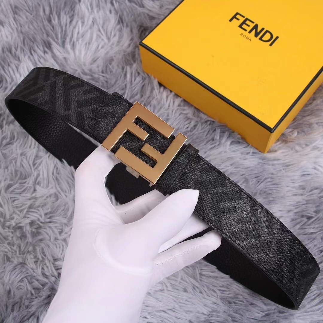 Fendi Belts Designer FF Buckle Leisure Belt Wide 3.8CM AA0490 - luxibagsmall