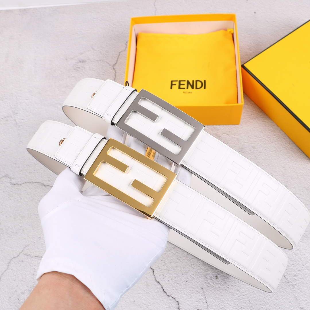 Fendi Belts Designer FF Buckle Leisure Belt Wide 3.8CM AA0464 - luxibagsmall