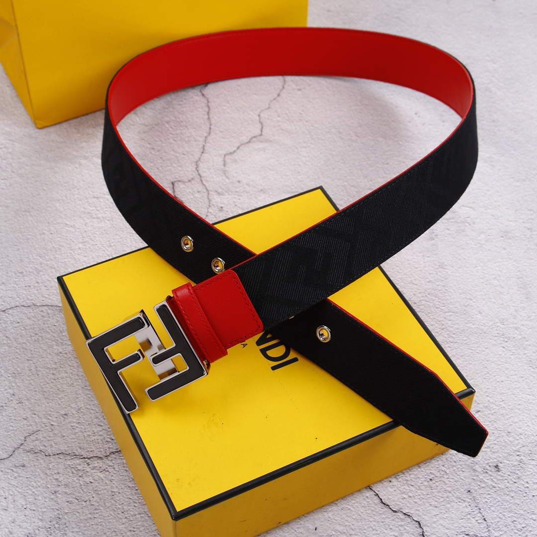 Fendi Belts Designer FF Buckle Leisure Belt Wide 3.8CM AA0462 - luxibagsmall