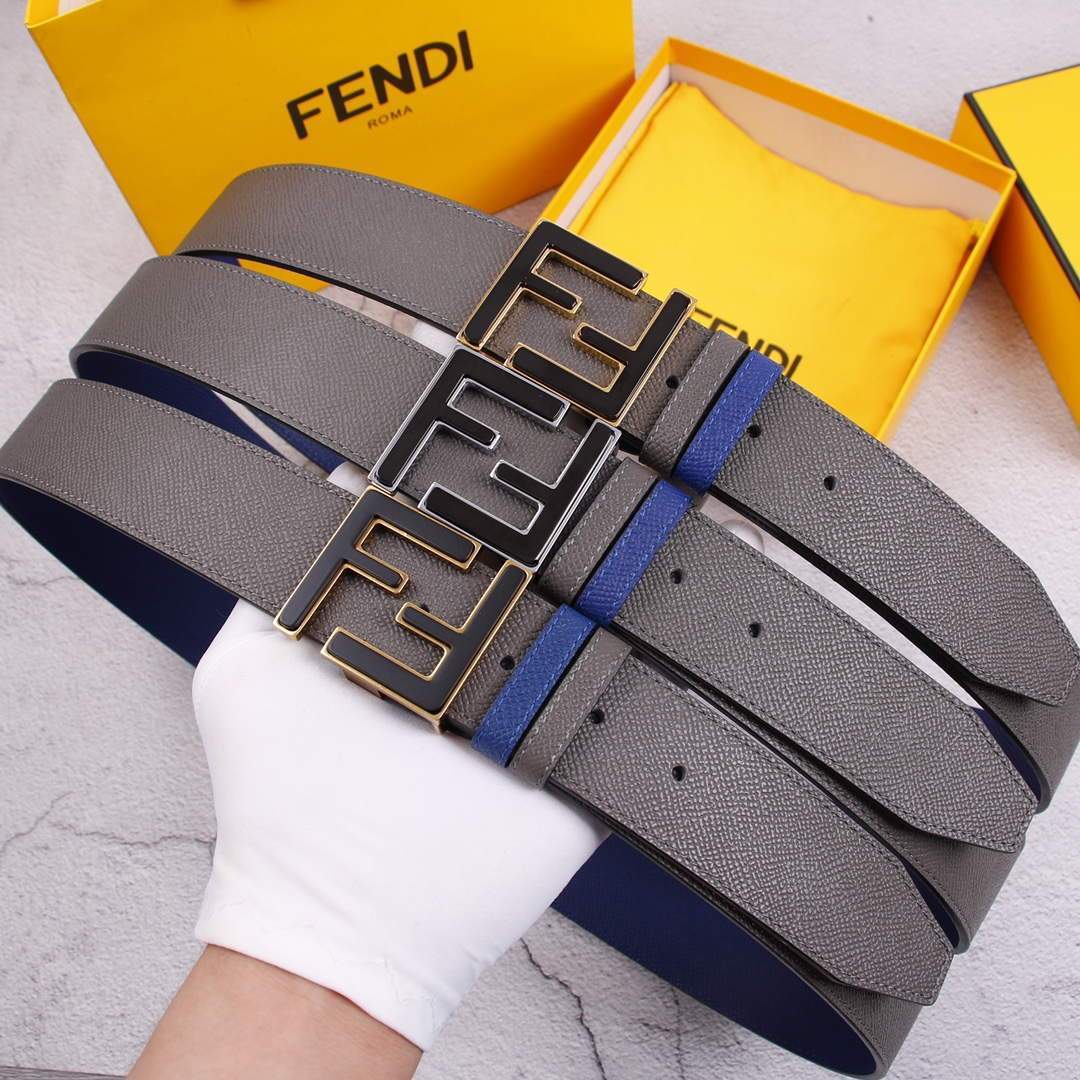 Fendi Belts Designer FF Buckle Leisure Belt Wide 3.8CM AA0466 - luxibagsmall