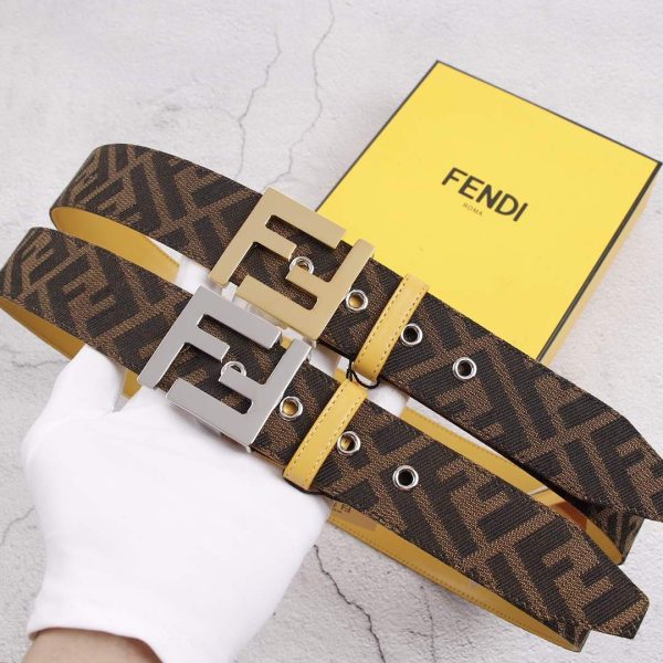 Fendi Belts Designer FF Buckle Leisure Belt Wide 3.8CM AA0467 - luxibagsmall