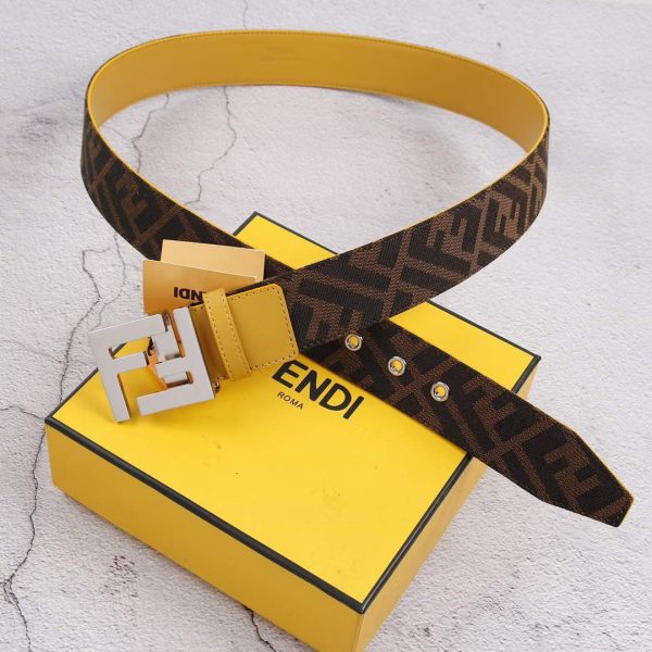 Fendi Belts Designer FF Buckle Leisure Belt Wide 3.8CM AA0467 - luxibagsmall