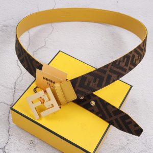 Fendi Belts Designer FF Buckle Leisure Belt Wide 3.8CM AA0467 - luxibagsmall