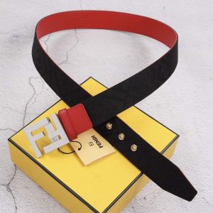 Fendi Belts Designer FF Buckle Leisure Belt Wide 3.8CM AA0468 - luxibagsmall