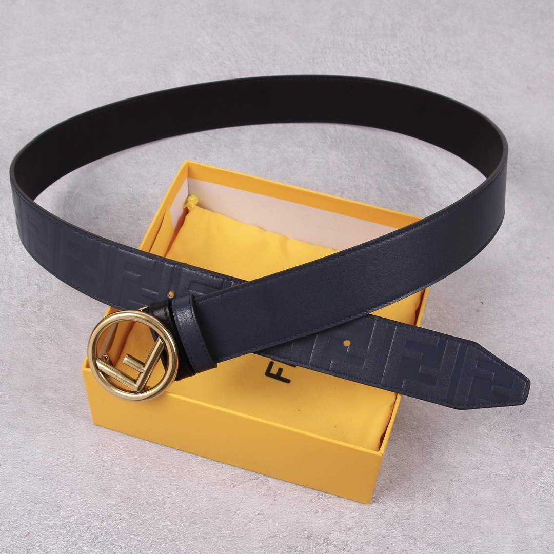 Fendi Belts Designer FF Buckle Leisure Belt Wide 3.8CM AA0472 - luxibagsmall