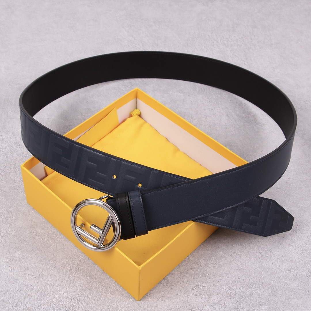 Fendi Belts Designer FF Buckle Leisure Belt Wide 3.8CM AA0472 - luxibagsmall