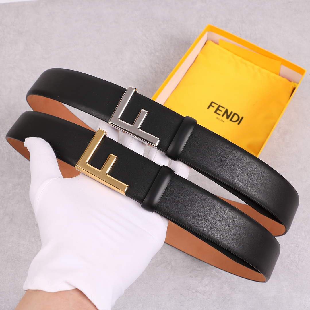 Fendi Belts Designer FF Buckle Leisure Belt Wide 3.8CM AA0474 - luxibagsmall