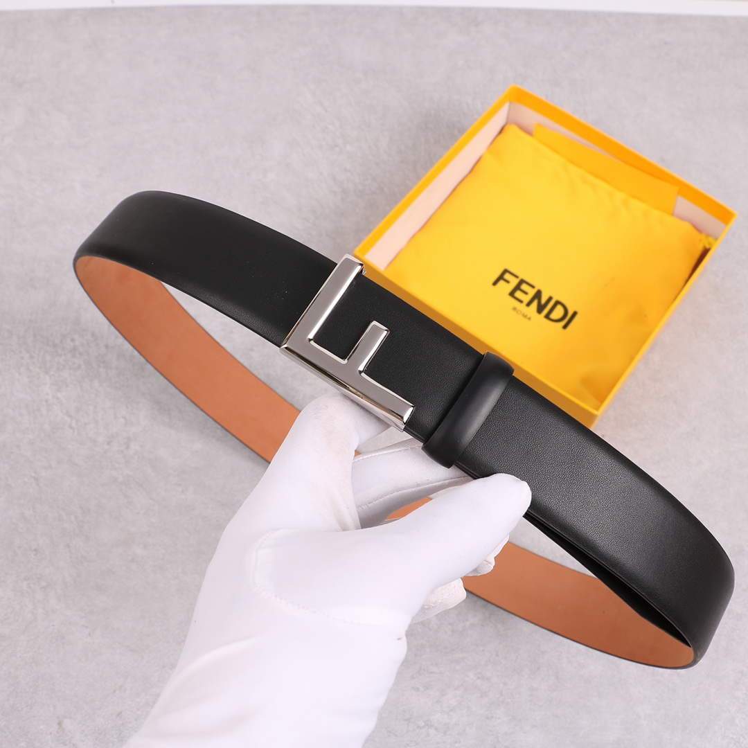 Fendi Belts Designer FF Buckle Leisure Belt Wide 3.8CM AA0474 - luxibagsmall