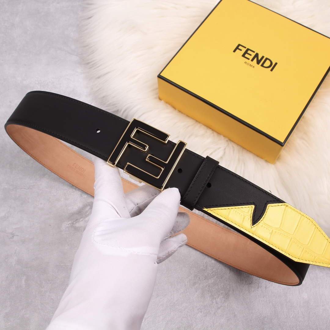 Fendi Belts Designer FF Buckle Leisure Belt Wide 3.8CM AA0475 - luxibagsmall