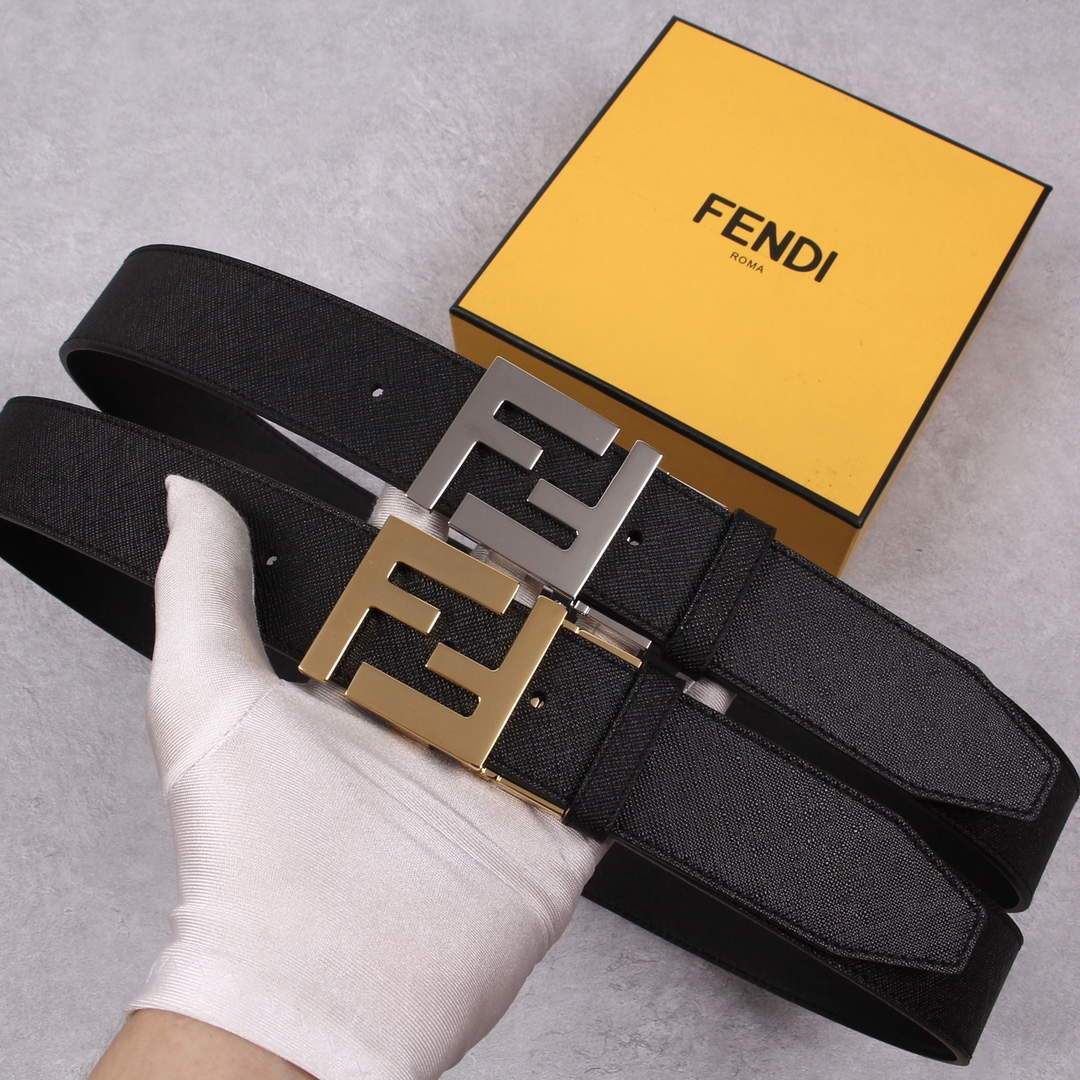 Fendi Belts Designer FF Buckle Leisure Belt Wide 3.8CM AA0476 - luxibagsmall