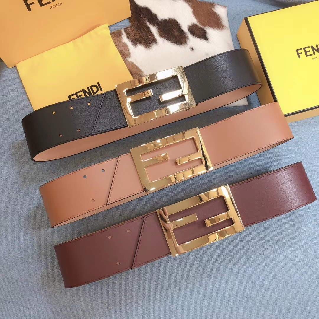 Fendi Belts Designer FF Buckle Leisure Belt Wide 6.0CM AA0461 - luxibagsmall