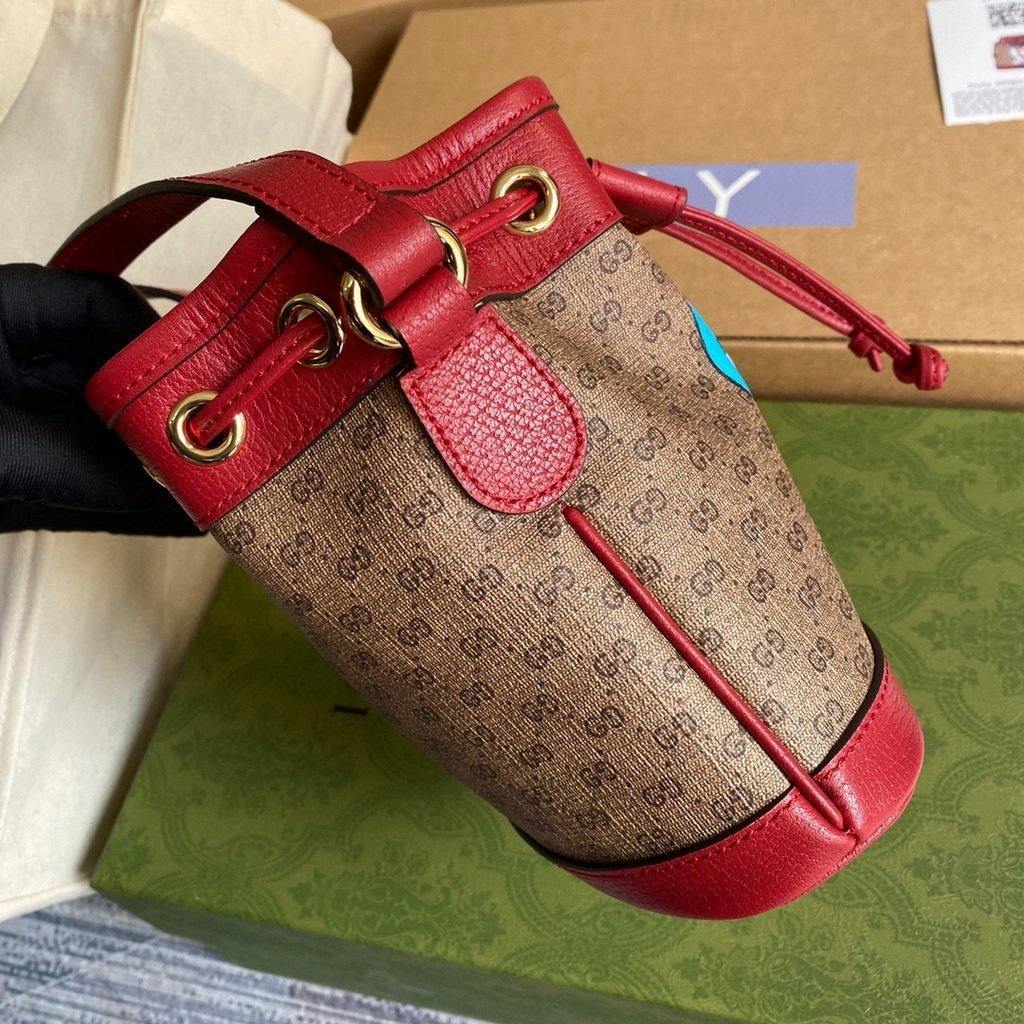 GG 647801 Gucci Beige Doraemon x Gucci Mini Bucket bag - luxibagsmall