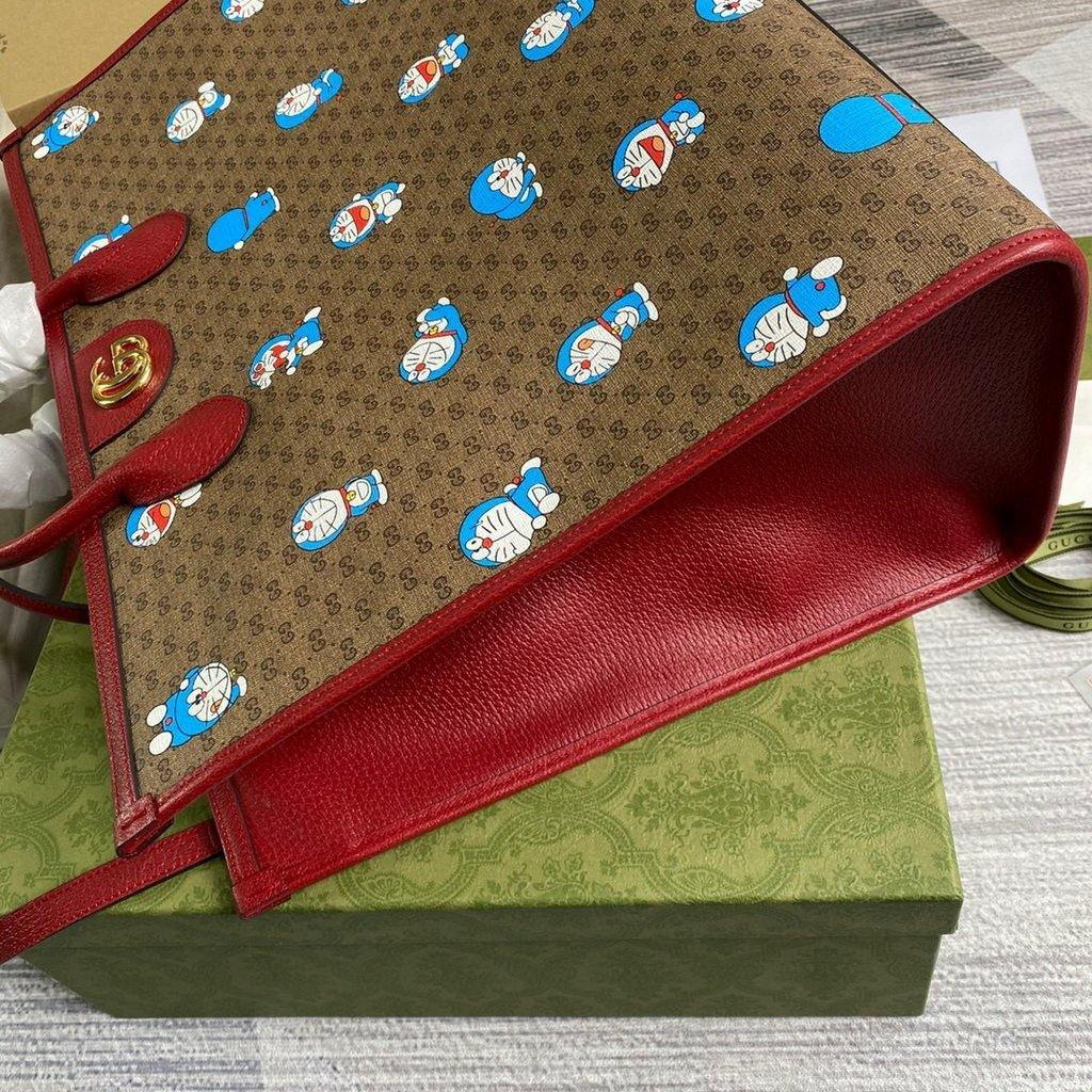 GG 653952 Gucci Doraemon x Gucci large Tote bag Red - luxibagsmall