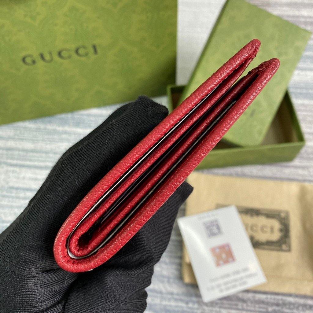 GG 647802 Gucci Doraemon x Gucci Bi-fold Wallet Red - luxibagsmall