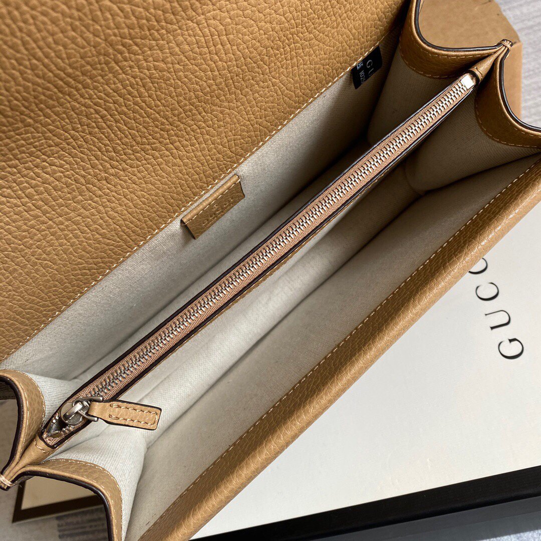 Gucci 400249 Dionysus Shoulder Bag Apricot - luxibagsmall