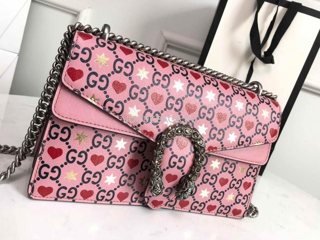 Gucci 400249 Dionysus Small Shoulder Bag Pink - luxibagsmall