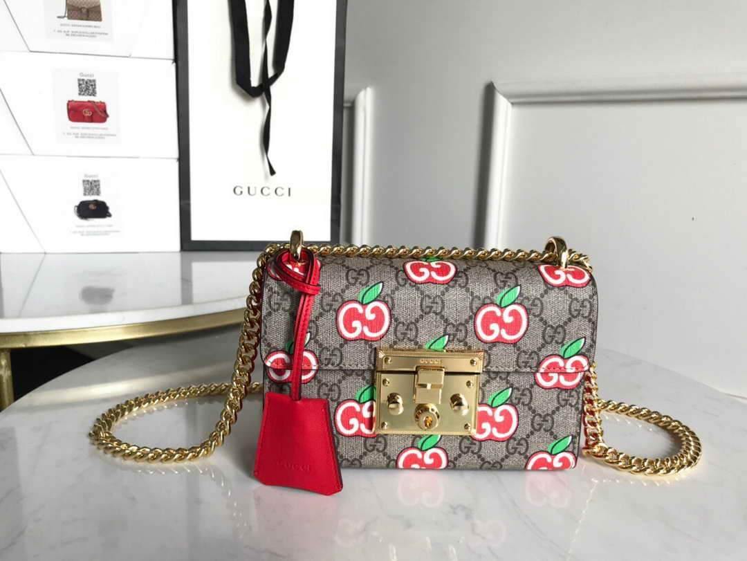 Gucci 409487 Padlock small GG Shoulder Bag - luxibagsmall