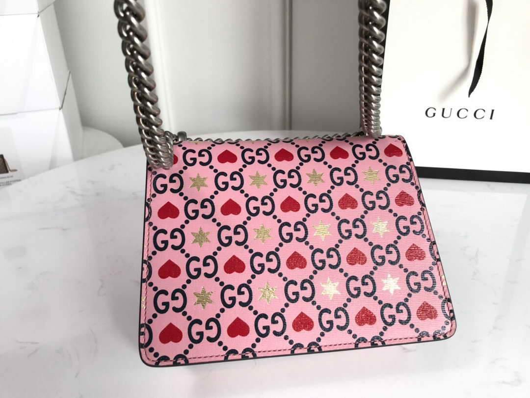 Gucci 421970 Dionysus Mini Shoulder Bag Pink - luxibagsmall