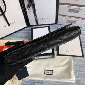 Gucci 443436 GG Marmont Continental Wallet Black - luxibagsmall