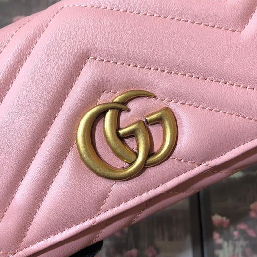 Gucci 443436 GG Marmont Continental Wallet Pink - luxibagsmall