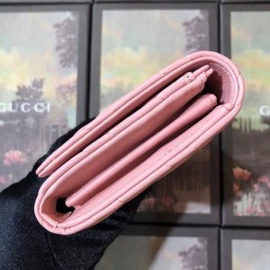 Gucci 443436 GG Marmont Continental Wallet Pink - luxibagsmall