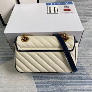 Gucci 446744 GG Marmont Matelassé Mini Bag Beige - luxibagsmall