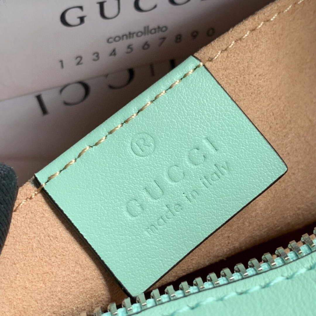 Gucci 448065 GG Marmont Matelassé Mini Bag Light Green - luxibagsmall