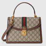 Gucci 524405 GG Ophidia Small Top Handle Bag With Web - luxibagsmall