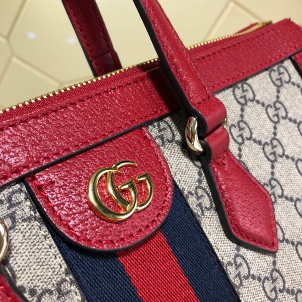 Gucci 524537 Ophidia GG Medium Tote Red Bag - luxibagsmall