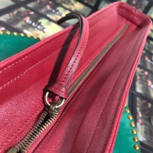 Gucci 524578 GG Marmont Matelassé Shoulder Bag Red - luxibagsmall