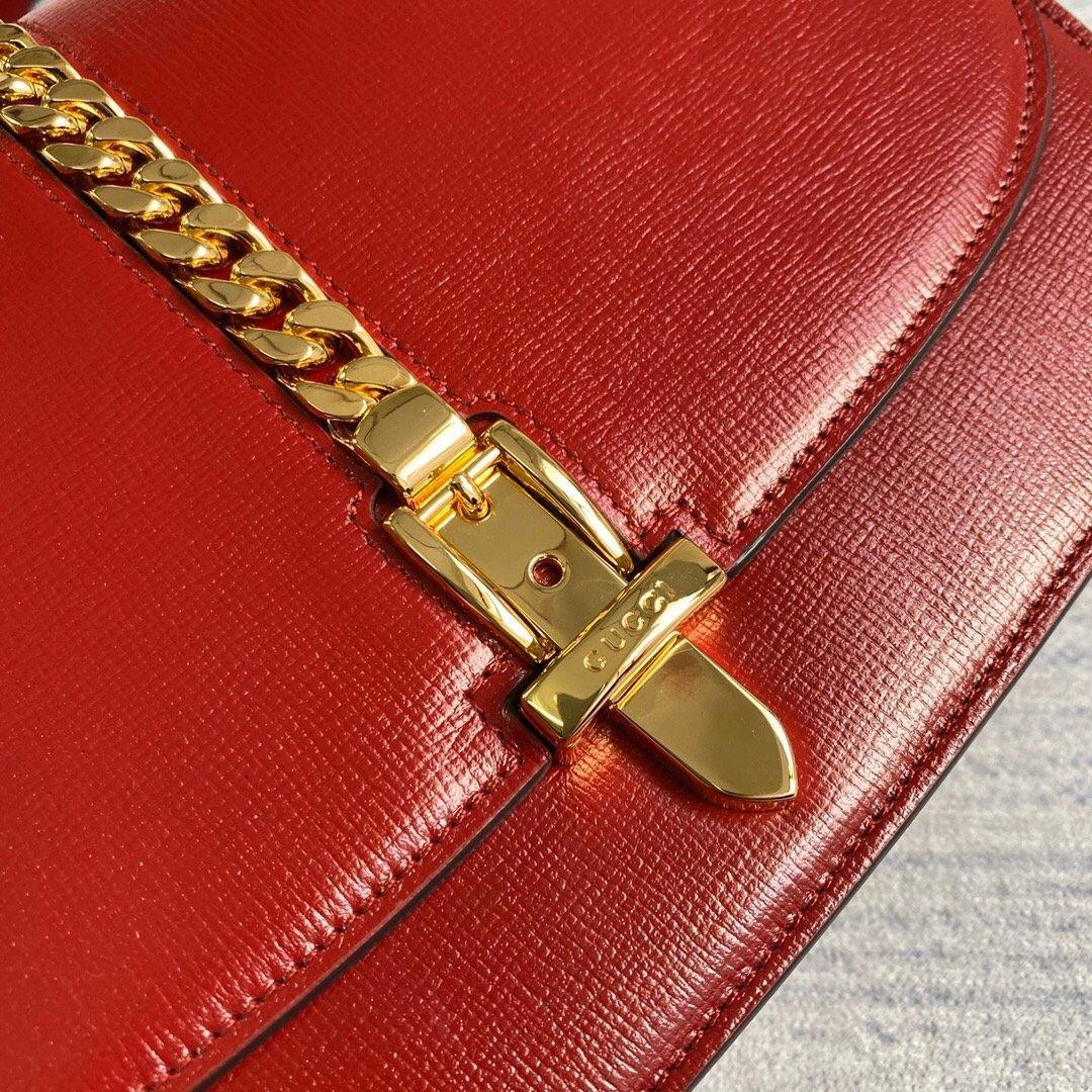 Gucci 601067 Sylvie 1969 Small Shoulder Bag Red - luxibagsmall