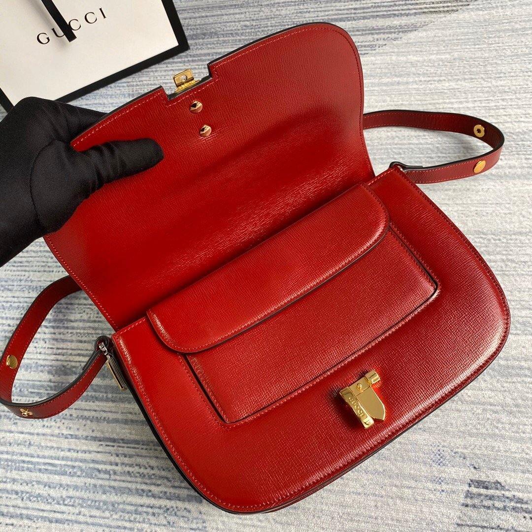 Gucci 601067 Sylvie 1969 Small Shoulder Bag Red - luxibagsmall