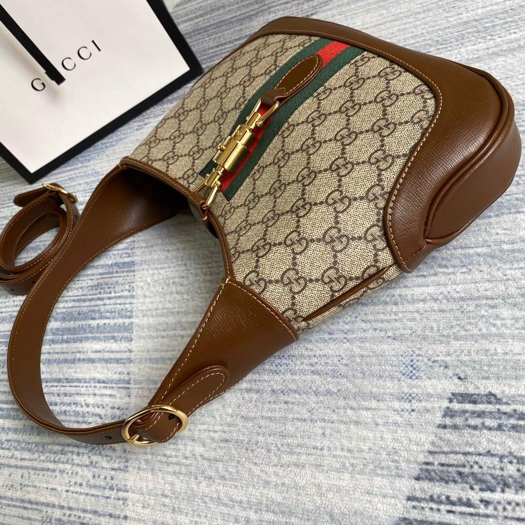 Gucci 636706 Jackie Vintage Underarm Bag Brown - luxibagsmall