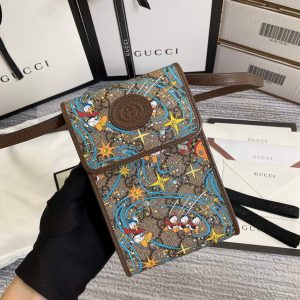 Gucci 647927 Disney x Gucci Donald Duck mini bag Brown - luxibagsmall