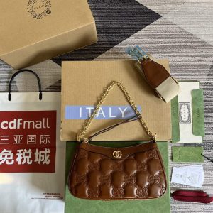 xubag.ru-gucci-735049-gg-matelasse-handbag-brown-1