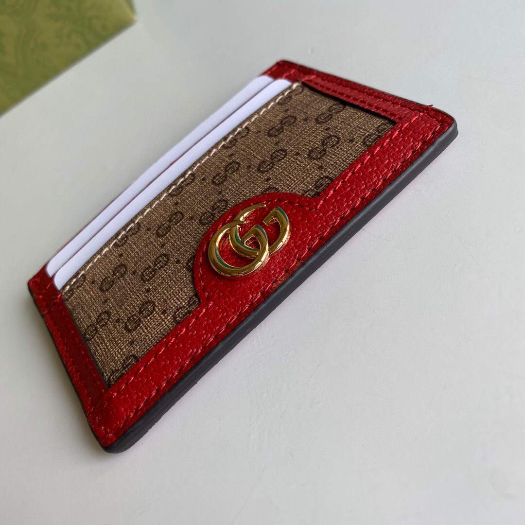 Gucci Card holders coin cases for women's Doraemon x Gucci card case 654539 Red - luxibagsmall